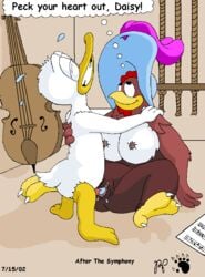 2002 avian bird breasts cheating_boyfriend chicken chubby clara_cluck clitoris disney donald_duck duck female fur kthanid male nipples penis pussy pussy_juice stealing_boyfriend straight