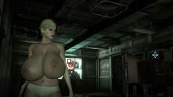 1girls big_ass big_breasts blonde_hair blood blue_eyes busty curvy curvy_female mod resident_evil resident_evil_6 sherry_birkin short_hair