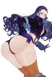 1girls ass ass_focus back back_view bare_legs bare_thighs big_ass big_breasts big_butt black_hair blue_eyes clothed clothing color female female_focus female_only hi_res large_breasts light-skinned_female light_skin long_hair looking_at_viewer nico_robin nico_robin_(egghead) one_piece one_piece:_egghead_arc sc_scandium shounen_jump solo solo_female tagme thick_thighs thighhighs