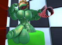 abs bara bladesharks flexing huge_pecs muscular_male non-human non-human_only petey_piranha piranha_plant sam1377 sfm super_mario_bros.