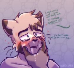 anthro blush bodily_fluids cum cum_on_face digital_media_(artwork) duo embarrassed english_text face_grab father_(lore) father_and_child_(lore) father_and_son_(lore) felid feline genital_fluids hair heart_symbol hi_res incest_(lore) jinx_(solarlewds) male male/male mammal parent_(lore) parent_and_child_(lore) parent_and_son_(lore) punishment rough_sex sex simon_(solarlewds) simple_background slap_mark solarlewds son_(lore) tears text