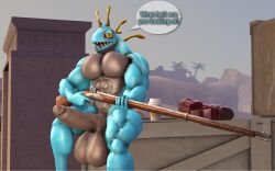 abs bara bladesharks huge_pecs murloc muscular_male non-human sam1377 sfm world_of_warcraft