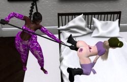 anal anal_insertion anal_rape ass big_ass big_butt blacked blacked_male booty butt_crack crossdressing dark-skinned_female dildo_spear dildo_staff ebony femboy femdom humiliation interracial interracial_sex lucyluvbunz male_on_femboy prostitution qos queen_of_spades raceplay rape second_life sex_toy sissification sissy sissyfication slave stockings tagme twink vibrator vibrator_in_ass video white_body yaoi