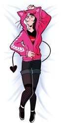 ♥️ <3 1girls 2021 2d 2d_(artwork) 2d_artwork :3 anime_parody anime_style arrow_(symbol) bedroom_sex black_hair body_pillow body_pillow_design bodypillow cat_ear_hairband cat_ears completely_clothed dakimakura dakimakura_(medium) dakimakura_(object) dakimakura_pillow dakimakura_pose dakimakura_style devil_horns discord_link displaying female female_focus fishnets happy heart-shaped_tail heart_shape heart_shaped_tail hentaihaven hoodie ketai-chan ketai_chan kfadlike long_hair mashup_tournaments mashup_week mashup_week_megamix music_(culture) no_sex official_art pantyhose red_eyes shorts showing_off smiling spade_tail suggestive_look suggestive_pose suggestive_posing tail transparent transparent_background whiskers white_hair willing ❤️