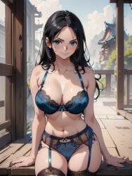 ai_generated female female_only iyuyu240824 lingerie nico_robin one_piece