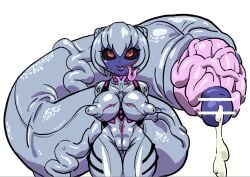 1futa big_breasts body_horror body_modification breasts color colored demonic_eyes futa_sans_balls futanari herm hermaphrodite huge_breasts hyper_penis intersex living_clothes long_tongue modification monophallia monster monster_girl monsterification multi_genitalia neon_genesis_evangelion nikunigushii nipple_bulge penis penis_tail purple_skin pussy red_eyes rei_ayanami simple_background skinsuit solo tail tail_penis tentacle_clothes thick_thighs