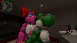 1boy 1futa 3d 3d_(artwork) anal_orgasm anal_sex balls big_breasts birdo breasts cum cum_drip cum_in_ass cum_inside cum_while_penetrated cumming cumming_from_anal_sex cumshot dickgirl dickgirl/male duo ejaculation_while_penetrated frezzfoxnsfw futa_on_male futa_with_male futadom futanari futanari_penetrating green_skin hands-free handsfree_cum handsfree_ejaculation intersex intersex/male looking_pleasured magenta_skin male male_penetrated malesub mario_(series) nintendo nipples nude_futanari nude_male orgasm orgasm_face orgasm_from_anal penis sex sex_from_behind source_filmmaker super_mario_bros. yoshi yoshi's_island