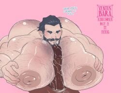 bara busty_boy cum_on_breasts fag_daddy faggot_daddy femdaddy gay huge_ass huge_breasts huge_butt huge_cock huge_nipples huge_thighs male male_only slutty_daddy ventusbara yaoi