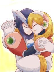 alia gate_(mega_man) hug mega_man_x mega_man_x_dive not_porn wedding_ring