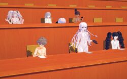 1boy 3d 6girls aoi_asahina asahina_aoi barefoot breasts celestia_ludenberg completely_naked completely_naked_female completely_naked_male completely_nude completely_nude_female completely_nude_male courtroom danganronpa danganronpa:_trigger_happy_havoc danganronpa_2:_goodbye_despair enoshima_junko exhibitionism female gloves gloves_only group human junko_enoshima kirigiri_kyouko long_hair long_hair_female makoto_naegi male medium_breasts multiple_girls naegi_makoto naked naked_female naked_male nanami_chiaki navel nipples nude_female nude_male nudism nudist nudity render retropunch short_hair short_hair_female short_hair_male sitting small_breasts standing trial twintails twintails_(hairstyle)