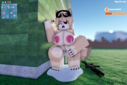 3d after_sex anthro big_breasts cum cum_in_pussy cum_inside cum_leaking_out_of_pussy cum_on_face cum_puddle female fennec_fox fox furry gun lactating ravenuwu roblox robloxian self_upload super_animal_royale tagme unwanted_cumshot