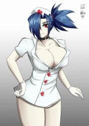 big_breasts massive_breasts noize.exe skullgirls thick_thighs valentine_(skullgirls)