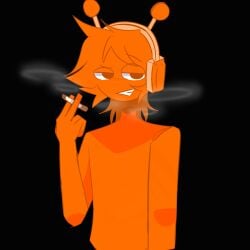 male_only oren_(sprunki) shitpost smoking smoking_cigarette sprunki tagme