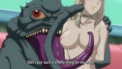 00s 1boy 2000s 2007 2d alien animated armored_knight_iris assisted_exposure bikini bikini_top_only blonde_hair blush bouncing_breasts bozuk breasts closed_eyes colored_tongue fangs fat fat_man fellatio female green_tentacles head_out_of_frame huge_tongue interspecies iris_rebel large_breasts licking licking_nipple long_hair long_tongue longer_than_one_minute lowres male_monster medium_breasts monster nipple_stimulation nipple_tweak nipples obese open_mouth oral panties penis penis_tentacles pixy_(company) purple_tongue rape red_bikini red_panties soukou_kijo_iris sound straight swimsuit tagme tentacle tongue topless_female ugly underwear undressing video warts