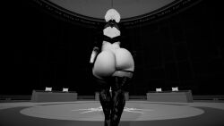 3d 3d_animation 3d_model ass ass_focus ass_shake curvy gloves huge_ass leotard nier:_automata superdougie tagme thick_thighs thigh_boots thighhighs thong_leotard video voluptuous walking wide_hips yorha_2b