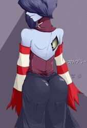 ass ass_focus back_view fat_ass noize.exe skullgirls squigly