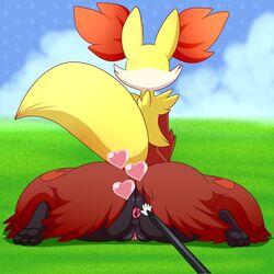 anus ass delphox female heart lonbluewolf nintendo nude pokemon pokemon_amie pussy solo stylus