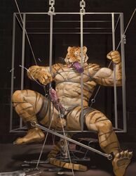 1boy 2015 anal anal_insertion anal_sex anthro anus balls biceps big_penis bondage bound cock_ring cum cumshot dildo erection fangs feline gay humanoid_penis insertion jiandou male male_only male_urethral_insertion malesub mammal masturbation muscles nipples nude oral_insertion orgasm penetration penis rope sex_toy solo sounding spreader_bar tiger urethral urethral_insertion urethral_penetration vein whiskers yaoi