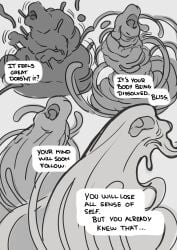 anthro assimilation balls big_balls big_penis cock cock_transformation comic cum dialogue dick engis_(trencalos) furry gay glasses goat goatee goo_creature goo_transformation hair homosexual horn male male/male male_only markings masturbation merging muscles muscular muscular_male penis penis_transformation semen shark slime testicles transformation trencalos vein veiny_penis