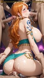 1girls 2025 ahe_gao ahe_gao ahegao_face ai ai_assisted ai_generated anime anime_style artist_name bare_legs bare_shoulders blowjob breasts breasts_out brown_eyes bukkake cum cum_in_mouth cum_in_pussy cum_in_pussy cum_inside cum_on_body cum_on_breasts cum_on_face dancer dancer_outfit dreamyan_ai excessive_cum fellatio female gangbang ginger group group_sex harem_outfit heart-shaped_pupils hi_res high_quality high_resolution highres huge_breasts long_hair multiple_boys multiple_penises nami_(one_piece) nipples one_piece oral oral_sex orange_hair patreon seductive seductive_look sucking sucking_penis thick_ass thick_thighs thighs uncensored vagina vaginal_insertion vaginal_penetration vaginal_penetration vaginal_sex white_body white_skin