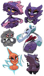 anthro anthrofied ass banette big_butt bittenhard blue_eyes blush boots chubby clothing elbow_gloves female female_rotom feral footwear froslass gengar gloves haunter high_heels legwear looking_at_viewer looking_back mismagius nintendo open_mouth panties panties_down pokémon_(species) pokemon pokemon_(species) presenting presenting_hindquarters pussy red_eyes rotom smile thigh_high_boots underwear undressing video_games wide_hips yellow_sclera