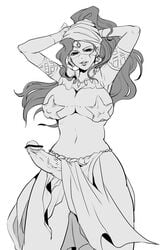 armlet armpit armpits bar_censor big_breasts breasts censored erection female futa_only futanari hair heguri human intersex jojo's_bizarre_adventure large_breasts loincloth long_hair midler monochrome navel necklace penis presenting_armpit sexy_armpits shounen_jump solo stardust_crusaders toned toned_female veil veiny veiny_penis villainess