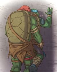 against_wall anal anal_sex anthro anthro_only brothers closed_eyes duo from_behind green_skin incest leonardo leonardo_(2014) leonardo_(tmnt) male mask msobscure muscles ninja penetration raphael reptile scalie sex sibling teenage_mutant_ninja_turtles teenage_mutant_ninja_turtles_(2014) turtle yyaoi