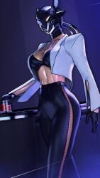 1girls 3d 3d_(artwork) 3d_model 3d_render alternate_version_available ass big_ass big_breasts black_bra black_choker bra breasts choker cleavage clothed clothed_female clothes clothing curvaceous curvy curvy_female curvy_figure female female_focus female_only fit fit_female fully_clothed fully_clothed_female glass glass_cup gloves highres holding holding_glass holding_object jacket large_breasts light-skinned_female light_skin long_legs mask masked_female pants reflection seductive seductive_look sexy sfrinzy shirt skimpy slim_waist solo solo_female solo_focus thick thick_ass thick_butt thick_thighs thighs tight_clothes tight_clothing tight_pants valorant video_game_character video_games voluptuous voluptuous_body voluptuous_female vyse_(valorant) wide_hips