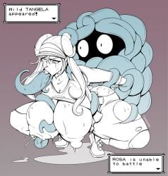 1girls curvy mchoi141 pokemon pokemon_(species) rosa_(pokemon) tagme tangela tentacle