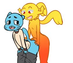 anal ass big_ass big_butt cartoon_network dickgirl femboy futa_on_male futanari girly gumball_watterson intersex magicalporntime penny_fitzgerald the_amazing_world_of_gumball