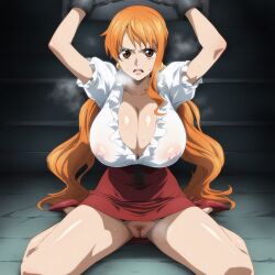 ai_generated female female_only gokoai nami_(one_piece) one_piece