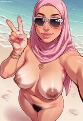 ai_generated arab hijab nude selfie