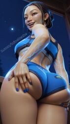 1girls 3d 9:16 apex_legends artist_name asian asian_female ass ass_focus ass_grab bare_arms bare_back bare_shoulders bare_thighs behind_view big_ass big_butt blue_clothing blue_nails blue_veins body_markings boxer_briefs brown_eyes bubble_ass bubble_butt commission conduit_(apex_legends) cowboy_shot crop_top earrings electronic_arts facepaint female female_focus female_only fit fit_female freckles freckles_on_face glowing glowing_markings glowing_veins gluteal_fold grabbing grabbing_ass grabbing_own_ass groping groping_ass happy high_resolution highres legs legs_together looking_at_viewer looking_back looking_down low-angle_view markings minekezhe nail_polish nails night open_mouth orange_eyes outdoors outside painted_nails panties plump_ass plump_butt ponytail portrait request respawn_entertainment round_ass round_butt rowenna_divina self_upload short_hair slim slim_waist smile smiling smiling_at_viewer solo solo_female solo_focus sports_bra star starry_sky teeth teeth_showing thick_ass thick_thighs twitter_username underwear vein veins viewed_from_behind viewed_from_below watermark wedgie