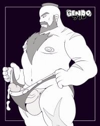 abs balls bara beard biceps big_balls big_penis capcom daddy dilf erection gay hairy_chest male male_nipples male_only male_pubic_hair manly mature_male muscular_male nipples pecs penis precum precum_drip solo solo_male street_fighter zangief