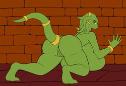 1girls anthro anus ass bent_over big_breasts big_butt breasts female female_only green_skin hair huge_breasts hyper hyper_breasts jewelry lihzahrd lizard monster_girl naked naked_female noiverus nude nude_female pussy reptile scalie smile solo tentacle tentacle_hair terraria