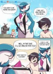 big_breasts bikini breasts cleavage crossover dr._voir elden_ring female gardevoir huge_breasts lucyfercomic pokemon pokemon_(species) sling_bikini tagme tarnished thick_thighs torrent_(elden_ring) wide_hips