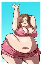 aerith_gainsborough axel-rosered bbw belly_overhang big_belly big_female blush blush chubby chubby_female double_chin embarrassed fat fat_arms fat_ass fat_female fat_fetish fat_girl fat_rolls fat_woman fatty final_fantasy final_fantasy_vii large_female obese obese_female overweight overweight_female pig plump pork_chop thick_thighs tubby weight_gain