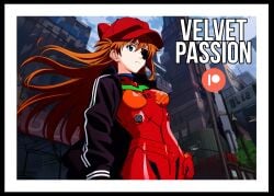 1girls ai_generated asuka_langley_sohryu blue_eyes landscape neon_genesis_evangelion red_hair sfw skinny solo_female velvetpassion