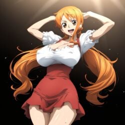 ai_generated female female_only gokoai nami_(one_piece) one_piece