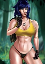 leona heidern from king of fighters by erolady