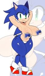 absurd_res animal_humanoid anthro ass big_breasts big_butt bikini bikini_bottom breasts clothing eulipotyphlan eulipotyphlan_humanoid female genderswap_(mtf) hedgehog hedgehog_humanoid hi_res humanoid illustration mammal mammal_humanoid nude rule_63 sega sonic_(series) sonic_the_hedgehog sonic_the_hedgehog_(series) swimwear two-piece_swimsuit