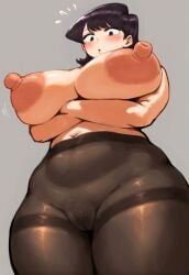 1girls absurd_res ai_generated black_hair breasts cameltoe female hi_res hpeq huge_breasts komi-san_wa_komyushou_desu komi_shuuko light-skinned_female light_skin looking_at_viewer looking_down mature_female milf mother pussy short_hair thick_thighs thighs wide_hips