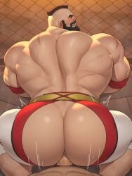 abs balls bara beard biceps big_balls big_penis capcom daddy dilf erection gay hairy_chest male male_nipples male_only male_pubic_hair manly mature_male muscular_male nipples pecs penis precum precum_drip ryu_(street_fighter) street_fighter tevit15 zangief