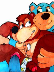 2014 2boys anthro balls banjo-kazooie banjo_(banjo-kazooie) bear boggy_(banjo-kazooie) bowserboy101 claws duo erection fur gay hair humanoid_penis male male_only mammal nude penis polar_bear smile video_games yaoi