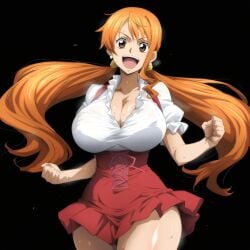 ai_generated female female_only gokoai nami_(one_piece) one_piece