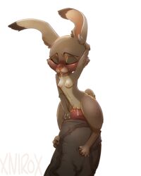 blush bovine buffalo disney female judy_hopps lagomorph male mammal nipples penis pussy rabbit size_difference small_breasts xnirox zootopia