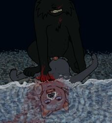 absurd_res ashfur_(thunderclan) asphyxiation blood bodily_fluids death domestic_cat drowning duo felid feline felis female feral fogcloud forced gore gore_focus hi_res hollyleaf_(warriors) male male/female mammal multi_nipple necrophilia nipples penetration rape sex vaginal_penetration vaginal_penetration warriors_(book_series) wound_penetration