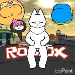 angelpurrverton blush full_body_inflation guest_(roblox) inflated_belly inflation inflation_fetish noob noob_(roblox) roblox roblox_avatar robloxian spherical_inflation tagme video