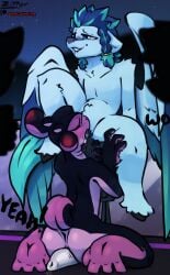 absurd_res animal_genitalia animal_penis anthro ass balls bodily_fluids condom digital_media_(artwork) dragon duo english_text equid equine equine_genitalia equine_penis erection fellatio genital_fluids genital_slit genitals glowing helium_(neogoldwing) hi_res holding_balls leaking_precum looking_pleasured male male/male male_penetrating mammal mythological_creature mythological_equine mythological_scalie mythology nami_(zipper_7z) neo_goldwing_(artist) nude oral oral_penetration pegasus penetration penile penile_penetration penis precum public public_exposure public_nudity public_sex raised_tail saliva saliva_string scalie sex sexual_barrier_device sucking tail text wings zipper_7z