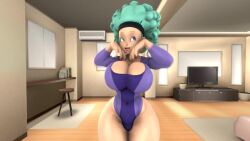 3d afro animated big_ass blue_hair bulma_(afro) bulma_briefs dragon_ball fart music sound sujestive_shorts tagme tiktok_trend video voice_acted